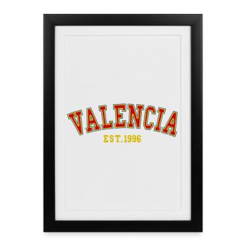 Valencia Est. 1996 - Framed poster (27 × 37 cm) - black - Front