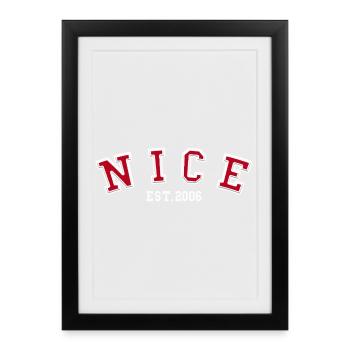 Nice Est. 2006 - Framed poster (27 × 37 cm) - black - Front