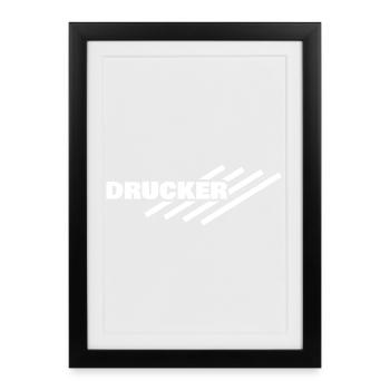 Occupation: Printer - Framed poster (27 × 37 cm) - black - Front