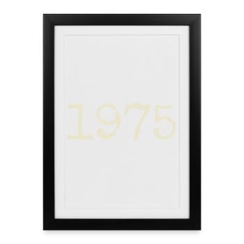 1975 Birthday Gift - Awesome since 1975 - Framed poster (27 × 37 cm) - black - Front