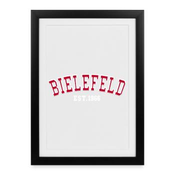Bielefeld Est. 1966 - Framed poster (27 × 37 cm) - black - Front