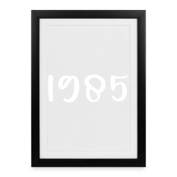 1985 Anniversaire 1985 - Affiche encadrée (27 × 37 cm) - noir - Devant