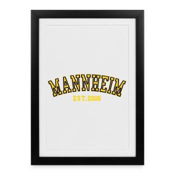 Mannheim Fondée en 2006 - Affiche encadrée (27 × 37 cm) - noir - Devant