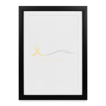 Sensibilisation à l’endométriose Guerrier de l’endo - Affiche encadrée (27 × 37 cm) - noir - Devant