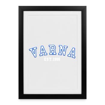 Varna Fondée en 1986 - Affiche encadrée (27 × 37 cm) - noir - Devant