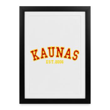 Kaunas Est. 2006 - Framed poster (27 × 37 cm) - black - Front