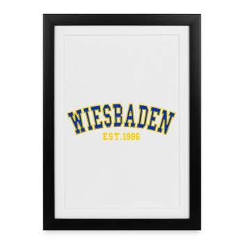 Wiesbaden Fondée en 1996 - Affiche encadrée (27 × 37 cm) - noir - Devant
