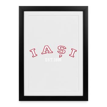 Iași Est. 1996 - Framed poster (27 × 37 cm) - black - Front