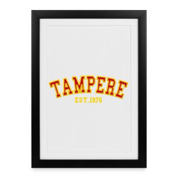 Tampere Est. 1976 - Framed poster (27 × 37 cm) - black - Front