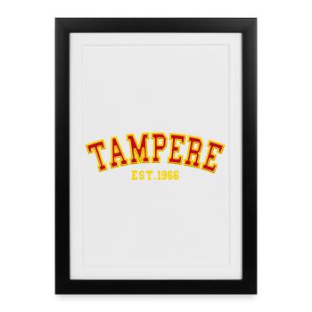 Tampere Est. 1966 - Framed poster (27 × 37 cm) - black - Front