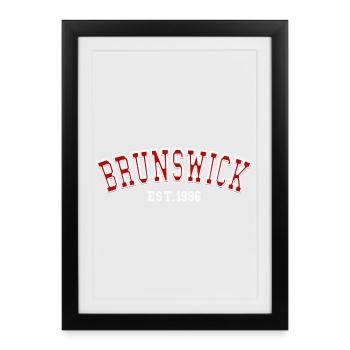 Brunswick Est. 1996 - Framed poster (27 × 37 cm) - black - Front