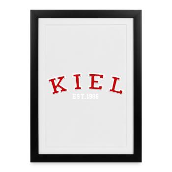 Kiel Fondé en 1986 - Affiche encadrée (27 × 37 cm) - noir - Devant