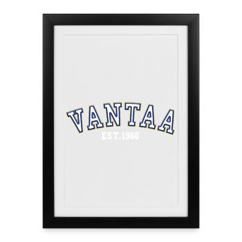 Vantaa Fondée en 1966 - Affiche encadrée (27 × 37 cm) - noir - Devant