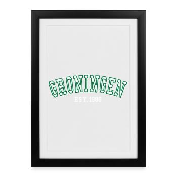 Groningen Est. 1986 - Framed poster (27 × 37 cm) - black - Front