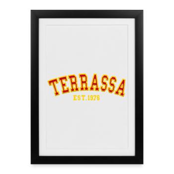 Terrassa Est. 1976 - Framed poster (27 × 37 cm) - black - Front