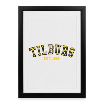 Tilburg Est. 1986 - Framed poster (27 × 37 cm) - black - Front
