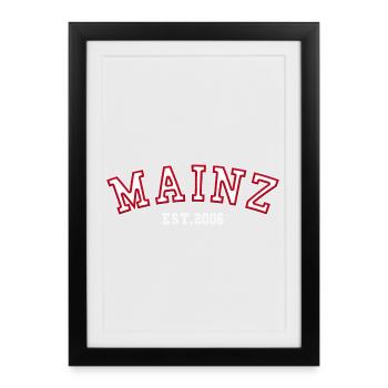 Mayence Fondée en 2006 - Affiche encadrée (27 × 37 cm) - noir - Devant