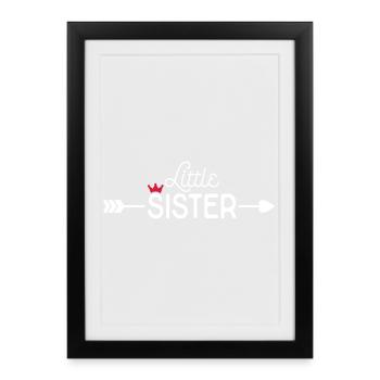 Little Sister - Affiche encadrée (27 × 37 cm) - noir - Devant