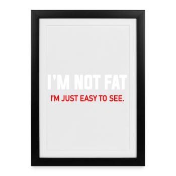 Bold Text Quote T-Shirt Design - Framed poster (27 × 37 cm) - black - Front