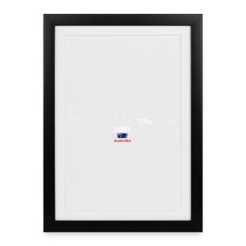 Sydney Skyline Line Art Australie - Affiche encadrée (27 × 37 cm) - noir - Devant