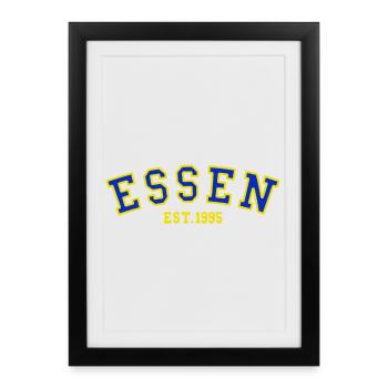 Essen Est. 1995 - Affiche encadrée (27 × 37 cm) - noir - Devant