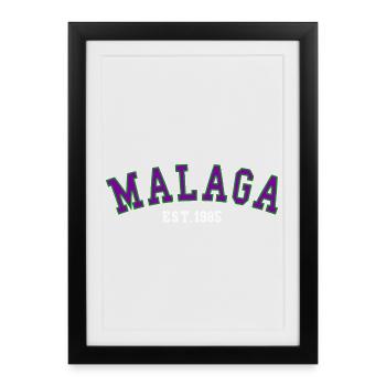 Malaga Est. 1985 - Framed poster (27 × 37 cm) - black - Front
