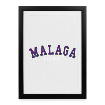 Malaga Est. 1995 - Framed poster (27 × 37 cm) - black - Front