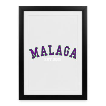 Malaga Est. 2005 - Framed poster (27 × 37 cm) - black - Front