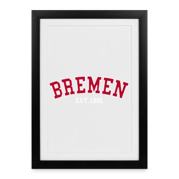 Brême Est. 1995 - Affiche encadrée (27 × 37 cm) - noir - Devant