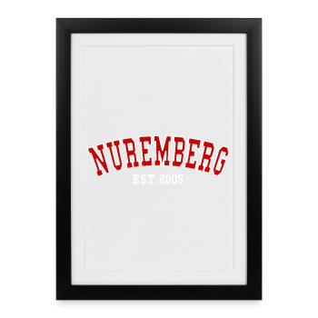 Nuremberg Est. 2005 - Affiche encadrée (27 × 37 cm) - noir - Devant