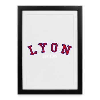 Lyon Est. 1985 - Framed poster (27 × 37 cm) - black - Front