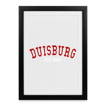 Duisburg Est. 2005 - Framed poster (27 × 37 cm) - black - Front