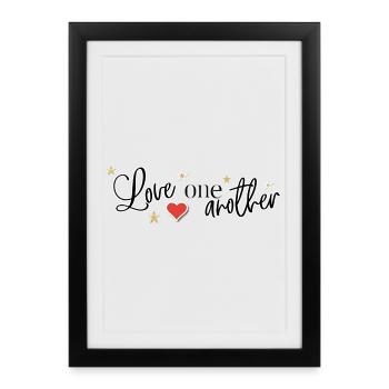 Aimer un autre cœur - Affiche encadrée (27 × 37 cm) - noir - Devant