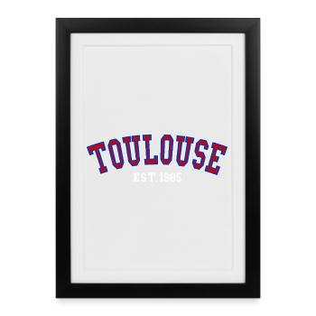 Toulouse Est. 1985 - Affiche encadrée (27 × 37 cm) - noir - Devant