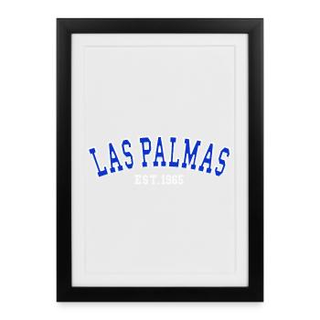 Las Palmas Est. 1965 - Affiche encadrée (27 × 37 cm) - noir - Devant