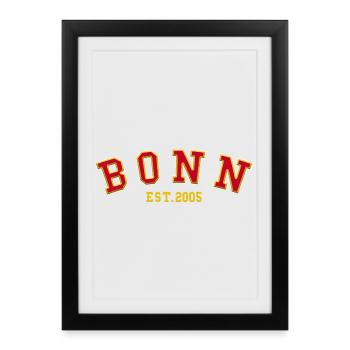 Bonn Est. 2005 - Framed poster (27 × 37 cm) - black - Front