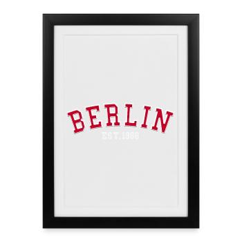 Berlin Est. 1986 - Framed poster (27 × 37 cm) - black - Front