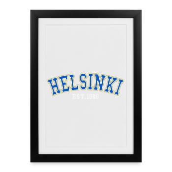 Helsinki Est. 1986 - Framed poster (27 × 37 cm) - black - Front