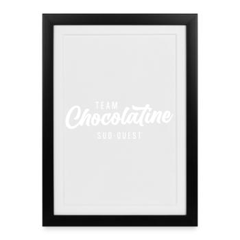 Team Chocolatine Sud-Ouest Bordeaux Toulouse - Framed poster (27 × 37 cm) - black - Front