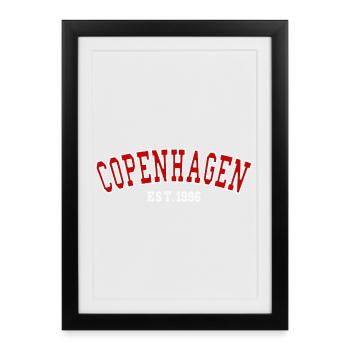 Copenhague Établie en 1996 - Affiche encadrée (27 × 37 cm) - noir - Devant