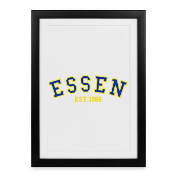 Essen Fondée en 1986 - Affiche encadrée (27 × 37 cm) - noir - Devant