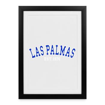 Las Palmas Fondé en 1976 - Affiche encadrée (27 × 37 cm) - noir - Devant