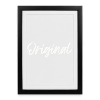 Original - Framed poster (27 × 37 cm) - black - Front