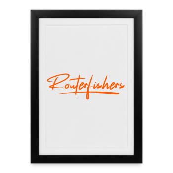 Routerfishers Classic 2 - Framed poster (27 × 37 cm) - black - Front