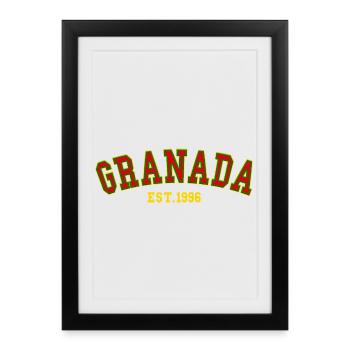 Granada Est. 1996 - Framed poster (27 × 37 cm) - black - Front