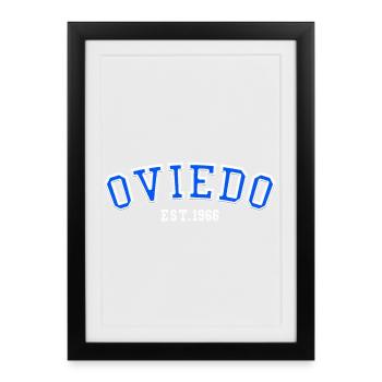 Oviedo Est. 1966 - Framed poster (27 × 37 cm) - black - Front