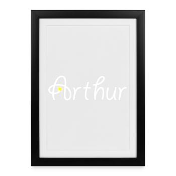 Arthur - Framed poster (27 × 37 cm) - black - Front