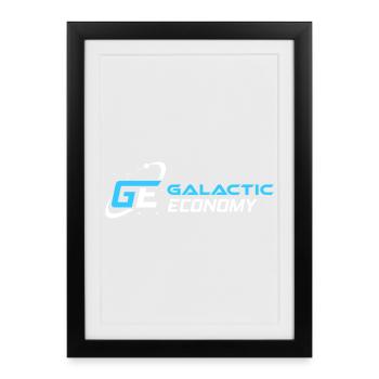 Économie Galactique - Affiche encadrée (27 × 37 cm) - noir - Devant