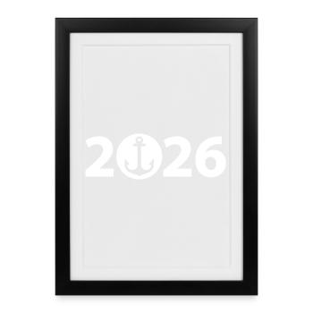 Boating 2026, Cruising 2026, Captain 2026 - Framed poster (27 × 37 cm) - black - Front