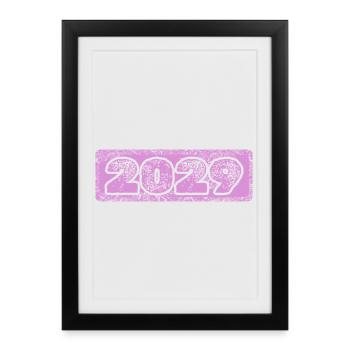 Year 2029 - Framed poster (27 × 37 cm) - black - Front